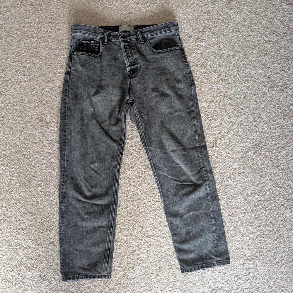 Everlane Grey Black Boyfriend Jeans